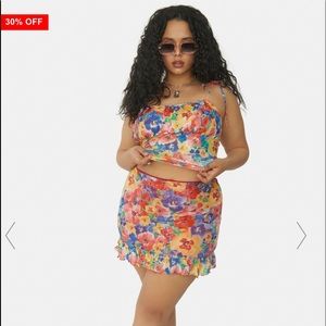 Floral skirt- NEW